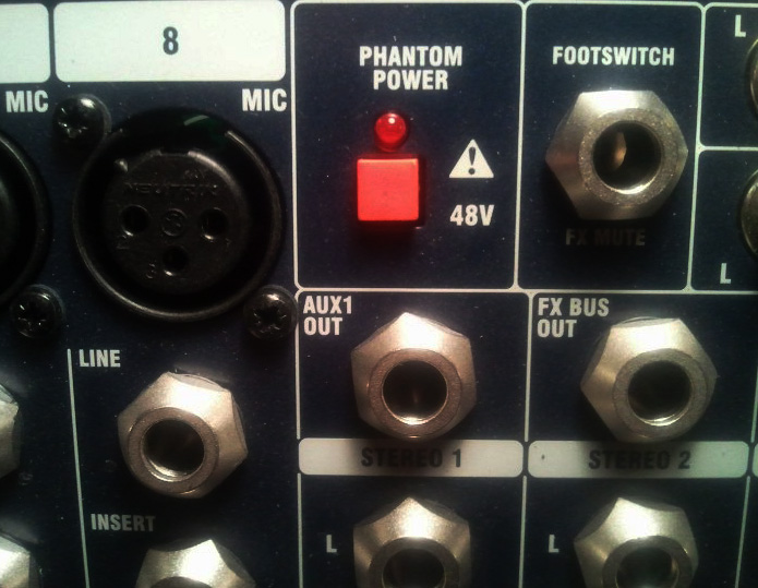 Phantom Power Soundcraft EFX8