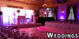 Sound, Video Projection & Lighting for Weddings