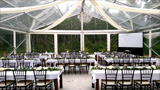 Projector & Screen for Wedding at Ceilos Garden