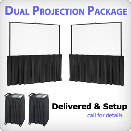 Projection System With 2 Screens