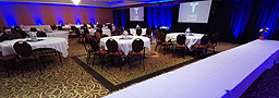 Uplighting & AV for a Conference at Hecla Resort